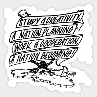 Nation Becoming Sticker